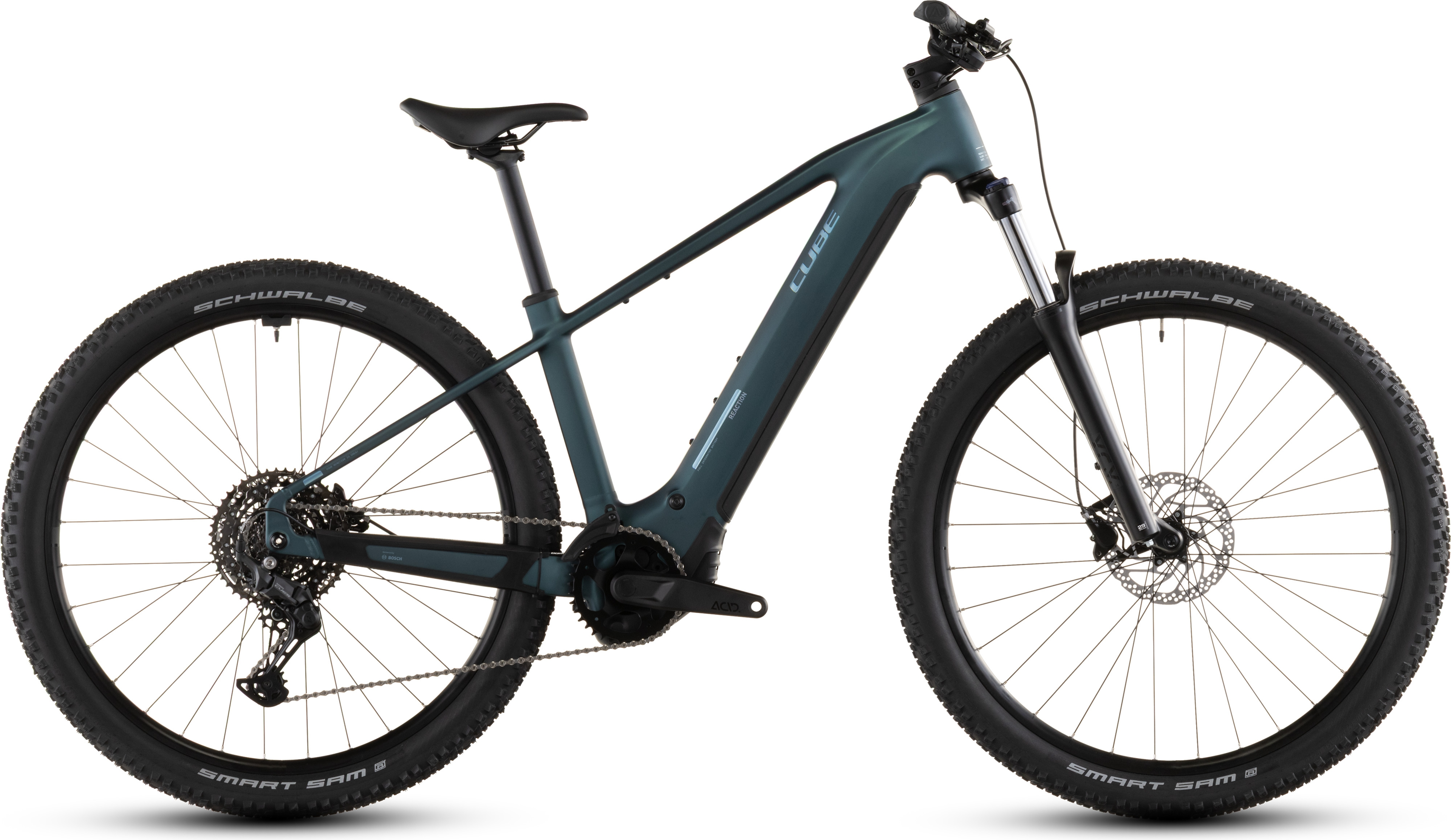 Cube Reaction Hybrid ONE 800 (2026) | 27,5/29 Zoll E-MTB Hardtail | royalgreen´n´prism